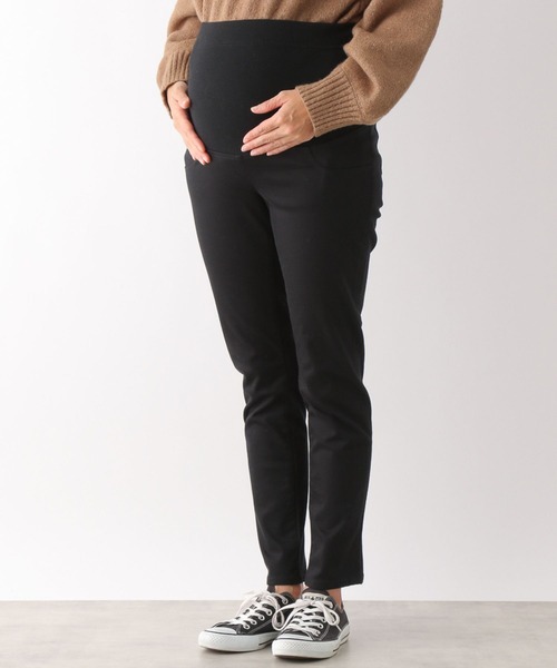 LEPSIM（レプシィム）の「マタニティ／ストレッチ無地スリムパンツ　346992（マタニティウェア/グッズ・レディース・アイボリー/ブラック・SMALL/LARGE/MEDIUM）」の8枚目の写真