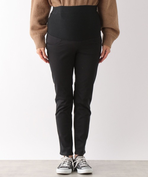 LEPSIM（レプシィム）の「マタニティ／ストレッチ無地スリムパンツ　346992（マタニティウェア/グッズ・レディース・アイボリー/ブラック・SMALL/LARGE/MEDIUM）」の21枚目の写真