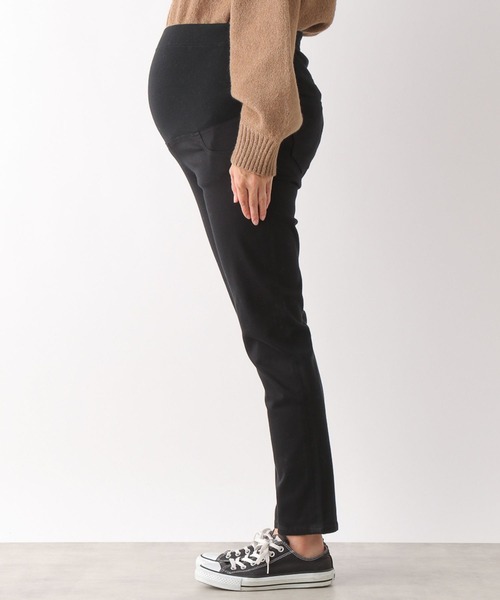 LEPSIM（レプシィム）の「マタニティ／ストレッチ無地スリムパンツ　346992（マタニティウェア/グッズ・レディース・アイボリー/ブラック・SMALL/LARGE/MEDIUM）」の11枚目の写真