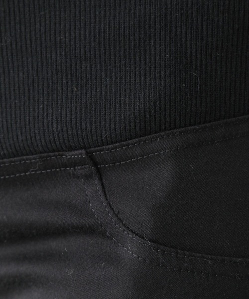 LEPSIM（レプシィム）の「マタニティ／ストレッチ無地スリムパンツ　346992（マタニティウェア/グッズ・レディース・アイボリー/ブラック・SMALL/LARGE/MEDIUM）」の22枚目の写真