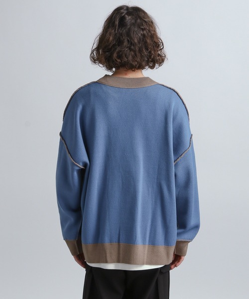 HARE(ハレ)の「リバーシブルデザインオーバーカーディガン(HARE)(カーディガン/ボレロ・メンズ・ブラウン/オレンジ/ブラック/ブラウン系その他・SMALL/MEDIUM)」の14枚目の写真