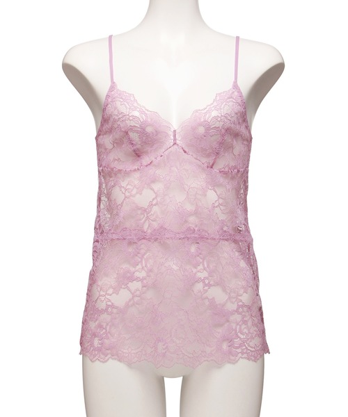 Chut! INTIMATES(シュットインティメイツ)の「シアーライトブラ キャミソール (C400)(その他アンダーウェア/インナー・レディース・ダークグリーン/ライトグレー/ピンク・85/80/90)」の3枚目の写真