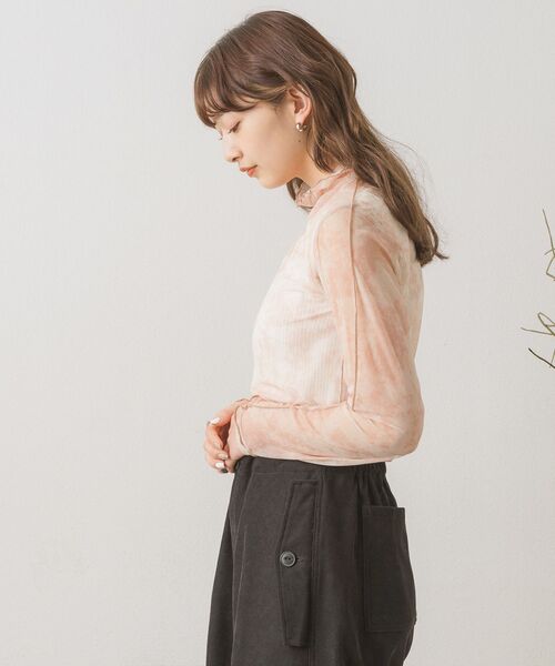 RETRO GIRL（レトロガール）の「シアーレイヤードHNインナー（Tシャツ/カットソー・レディース・ブラック/オレンジ系その他/ブラック系その他/グリーン/ホワイト・FREE）」の11枚目の写真