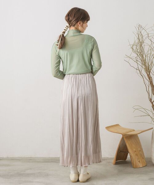 RETRO GIRL（レトロガール）の「シアーレイヤードHNインナー（Tシャツ/カットソー・レディース・ブラック/オレンジ系その他/ブラック系その他/グリーン/ホワイト・FREE）」の16枚目の写真