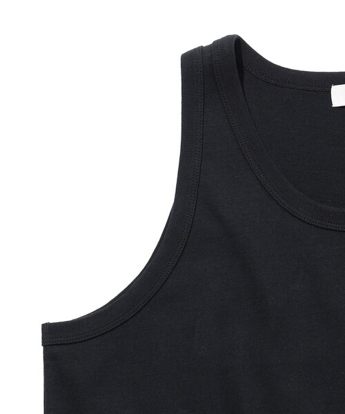 B:MING by BEAMS（ビーミングバイビームス）の「B:MING by BEAMS / 天竺 ワイドフィット タンクトップ（タンクトップ・メンズ・ブラック/オフホワイト・SMALL/MEDIUM/LARGE/X-LARGE）」の7枚目の写真