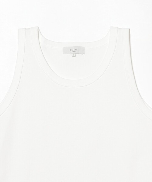 B:MING by BEAMS（ビーミングバイビームス）の「B:MING by BEAMS / 天竺 ワイドフィット タンクトップ（タンクトップ・メンズ・ブラック/オフホワイト・SMALL/MEDIUM/LARGE/X-LARGE）」の15枚目の写真