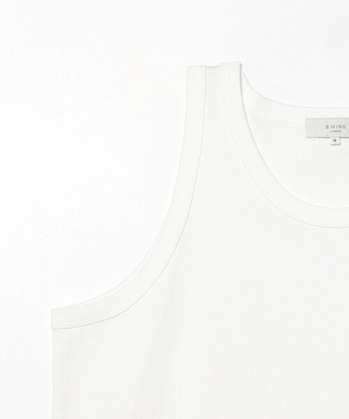 B:MING by BEAMS（ビーミングバイビームス）の「B:MING by BEAMS / 天竺 ワイドフィット タンクトップ（タンクトップ・メンズ・ブラック/オフホワイト・SMALL/MEDIUM/LARGE/X-LARGE）」の16枚目の写真