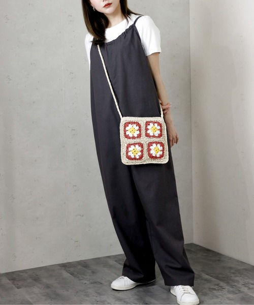 Per sist ence（パーシエンス）の「Per sist ence/パーシエンス　バックリボンサロペット（サロペット/オーバーオール・レディース・グリーン/ネイビー/ダークグレー/アイボリー・FREE）」の16枚目の写真