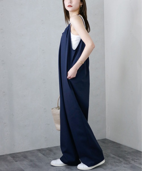 Per sist ence（パーシエンス）の「Per sist ence/パーシエンス　バックリボンサロペット（サロペット/オーバーオール・レディース・グリーン/ネイビー/ダークグレー/アイボリー・FREE）」の21枚目の写真