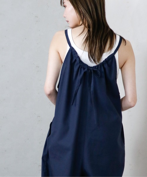 Per sist ence（パーシエンス）の「Per sist ence/パーシエンス　バックリボンサロペット（サロペット/オーバーオール・レディース・グリーン/ネイビー/ダークグレー/アイボリー・FREE）」の22枚目の写真