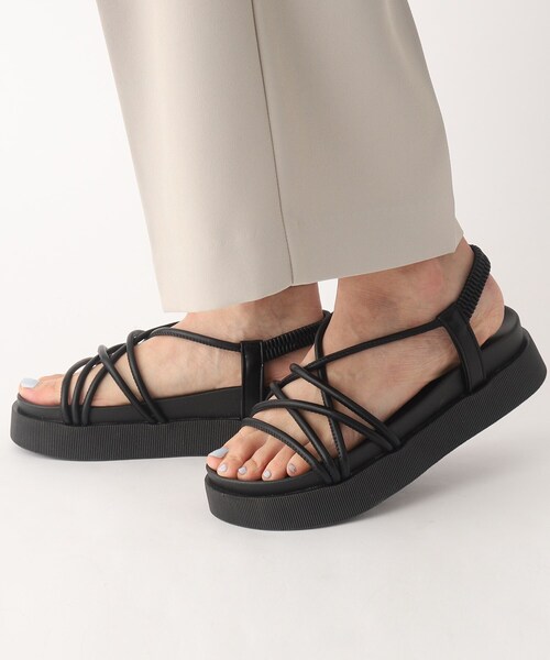 OPAQUE.CLIP(オペークドットクリップ)の「◆≪ヒルナンデス!で紹介≫ 軽量フットベッドサンダル(サンダル・レディース・グレー/オフホワイト/ブラック・01/02/03)」の18枚目の写真