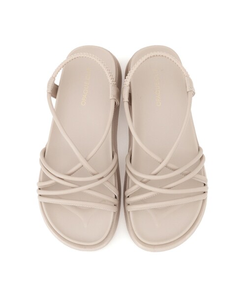 OPAQUE.CLIP(オペークドットクリップ)の「◆≪ヒルナンデス!で紹介≫ 軽量フットベッドサンダル(サンダル・レディース・グレー/オフホワイト/ブラック・01/02/03)」の4枚目の写真