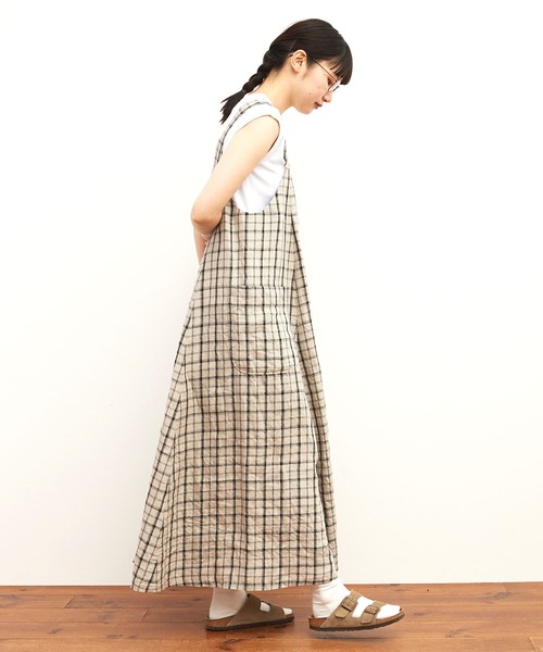 fig London（フィグロンドン）の「LINEN grass river dress