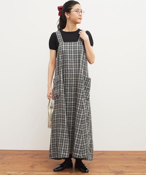 ワンピース fig london holiday LINEN dress fig London（フィグロンドン）の「holiday LINEN dress