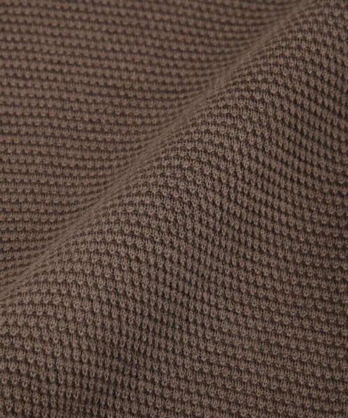 NANO universe（ナノユニバース）の「LB.03/コットンシルケット鹿の子ビッグVネックニット（ニット/セーター・メンズ・グリーン/モカ/ネイビー/レッド/ブラック・S/M/L）」の20枚目の写真