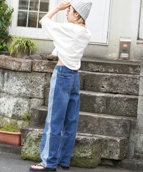 Auntie Rosa Holiday(アンティローザホリデー)の「アメフトロゴ刺繍T(Tシャツ/カットソー・レディース・ナチュラル/オフホワイト/ネイビー・FREE)」の12枚目の写真