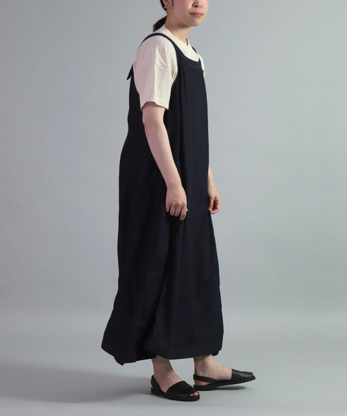 OMNIGOD（オムニゴッド）の「[OMNIGOD womens / オムニゴッド] 7oz甘織りデニム ノースリーブワンピース（ワンピース・レディース・ワンウォッシュ・FREE）」の2枚目の写真