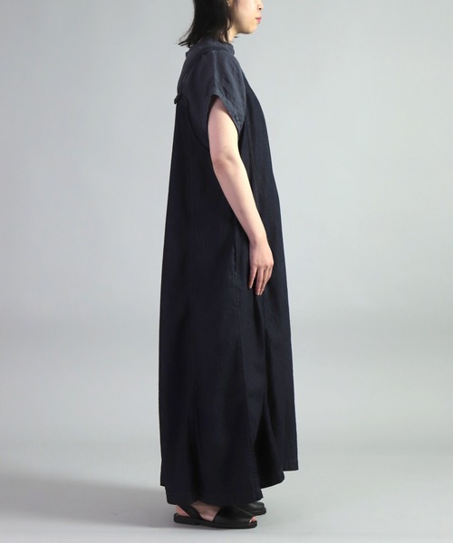 OMNIGOD（オムニゴッド）の「[OMNIGOD womens / オムニゴッド] 7oz甘織りデニム ノースリーブワンピース（ワンピース・レディース・ワンウォッシュ・FREE）」の6枚目の写真