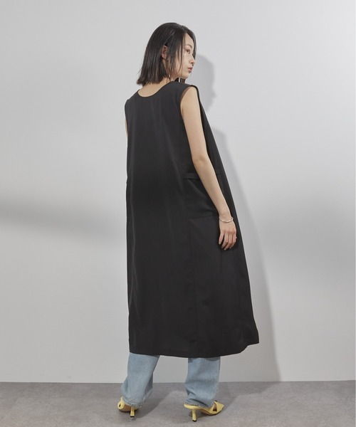 ECRIRE（エクリール）の「【yunコラボ】着こなし色々。2wayVネックジャンスカ（ジャンパースカート・レディース・ブラック/アイボリー/カーキ・M/L）」の7枚目の写真