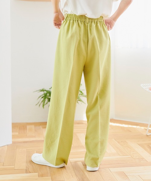 Days(デイズ)の「【Oeillet】タックプレスワイドパンツ(ウイエ)(その他パンツ・レディース・アイボリー/ライトグリーン/ネイビー・M/LL/L)」の20枚目の写真
