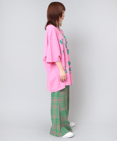 RNA（アールエヌエー）の「M2073 ＮＯロゴメガＢＩＧ　Ｔ（Tシャツ/カットソー・レディース・ホワイト/ピンク/ブラック・MEDIUM）」の13枚目の写真
