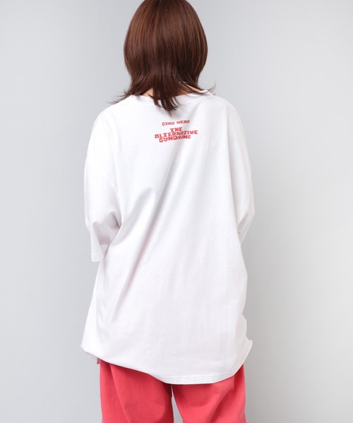 RNA（アールエヌエー）の「M2073 ＮＯロゴメガＢＩＧ　Ｔ（Tシャツ/カットソー・レディース・ホワイト/ピンク/ブラック・MEDIUM）」の6枚目の写真