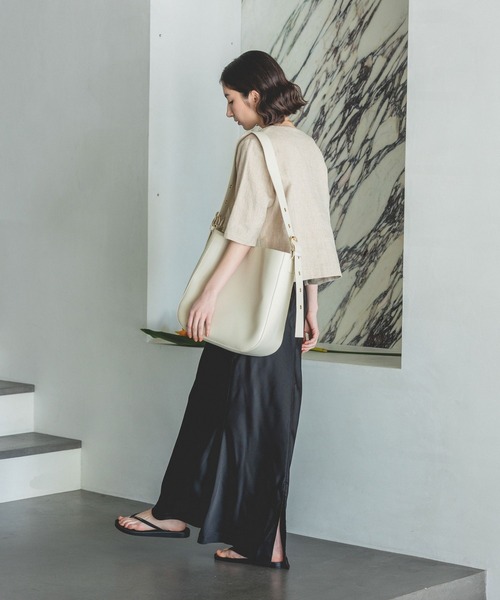 eL】Linen Collarless Jacket/194483