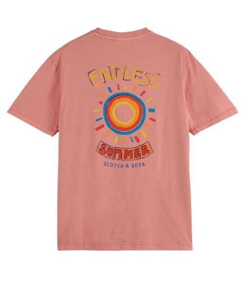 SCOTCH&SODA（スコッチアンドソーダ）の「アートワーク ウォッシュTシャツ【171698】（Tシャツ/カットソー・メンズ・ピンク/オフホワイト・SMALL/LARGE/MEDIUM）」の13枚目の写真