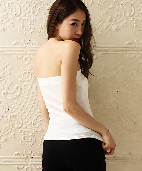 DiamondHearts（ダイヤモンドハーツ）の「カップ/ストラップ付きベアトップ（チューブトップ・レディース・ブラック/ホワイト・SMALL/MEDIUM/LARGE/X-LARGE）」の10枚目の写真