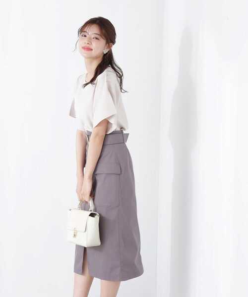 PROPORTION BODY DRESSING（プロポーションボディドレッシング）の「スリットフレアスリーブニット / 1213270601（ニット/セーター・レディース・ホワイト系その他/ブラウン/ダークグレー・FREE）」の14枚目の写真