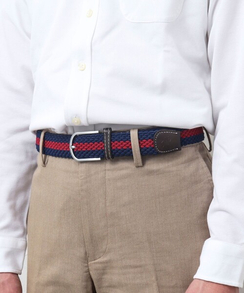 NOLLEY'S goodman（ノーリーズグッドマン）の「【SWOLE PANDA/スウォール パンダ】RECYCLED WOVEN BELT STRIPE（ベルト・メンズ・ブルー系その他/ブルー系その他2・FREE）」の4枚目の写真