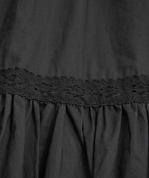 VIS（ビス）の「【洗える】コットンレース切替ギャザースカート（スカート・レディース・ホワイト/ブラック/イエロー系その他・FREE）」の15枚目の写真