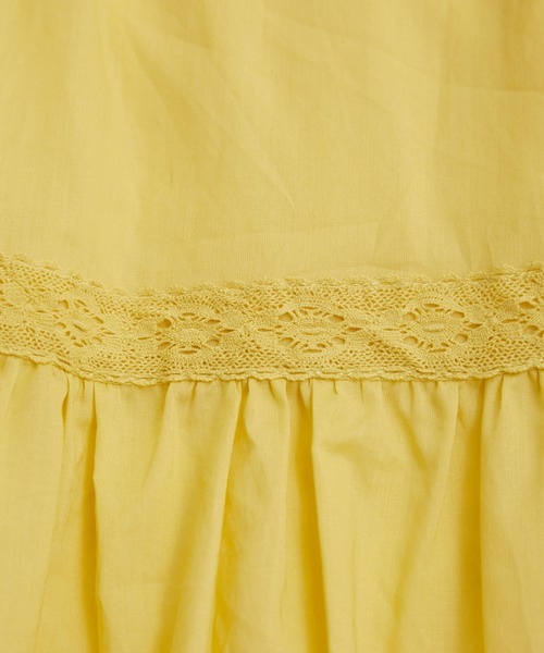 VIS（ビス）の「【洗える】コットンレース切替ギャザースカート（スカート・レディース・ホワイト/ブラック/イエロー系その他・FREE）」の9枚目の写真