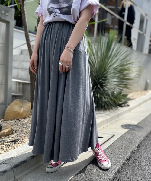 mi via loca(ミヴィアロカ)の「イージーナロースカート(スカート・レディース・グレー/ブラック・FREE)」の17枚目の写真