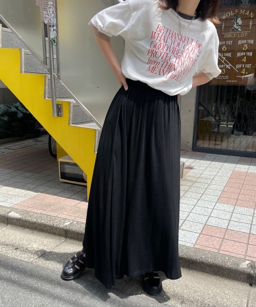 mi via loca(ミヴィアロカ)の「イージーナロースカート(スカート・レディース・グレー/ブラック・FREE)」の15枚目の写真