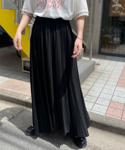 mi via loca(ミヴィアロカ)の「イージーナロースカート(スカート・レディース・グレー/ブラック・FREE)」の16枚目の写真