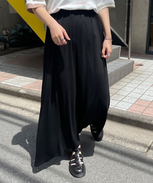 mi via loca(ミヴィアロカ)の「イージーナロースカート(スカート・レディース・グレー/ブラック・FREE)」の22枚目の写真