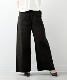 ウエストゴムストレッチツイルベイカーパンツ