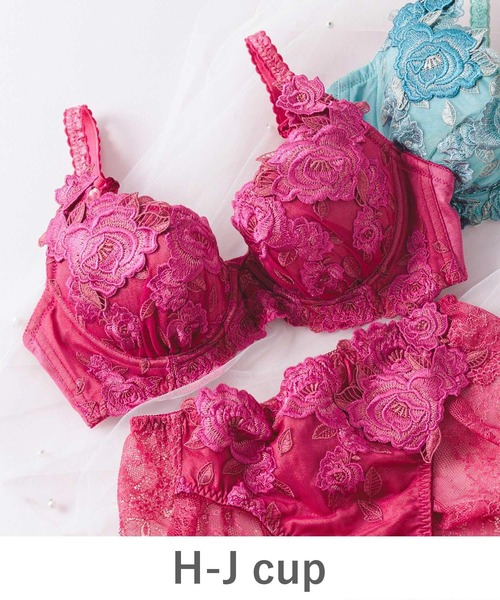 ボディメイクの真骨頂ゴージャス薔薇刺繍 「グレースイストグランデ ブラジャー（ワイヤー有り）」 ブラジャー（ブラジャー）｜fran de lingerie（フランデランジェリー）