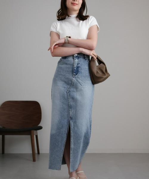 sakishimatokyo(サキシマトーキョー)の「ハイネックニットトップス / サマーニット(ニット/セーター・レディース・ベージュ/オフホワイト/カーキ/ブラック・FREE)」の22枚目の写真