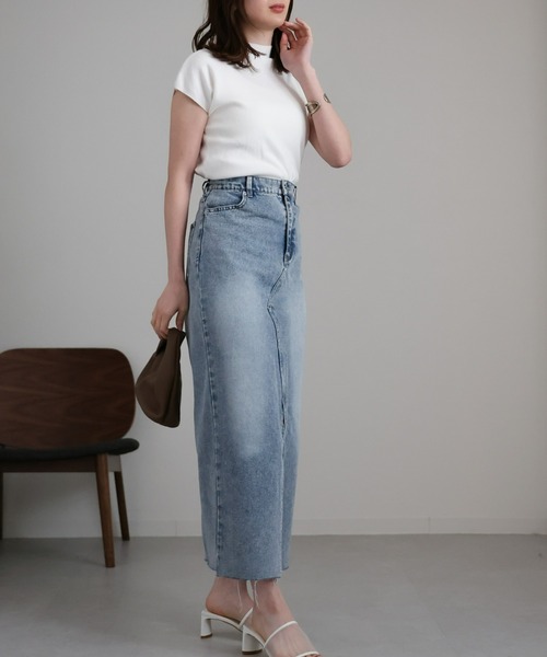 sakishimatokyo(サキシマトーキョー)の「ハイネックニットトップス / サマーニット(ニット/セーター・レディース・ベージュ/オフホワイト/カーキ/ブラック・FREE)」の19枚目の写真