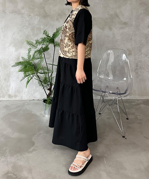 kutir（クティール）の「ペイズリー柄ゴブランベスト（ベスト）」 - WEAR