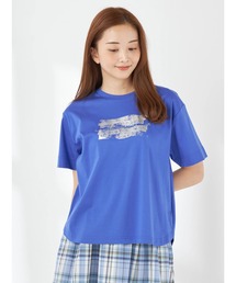 【接触冷感】箔プリントTシャツ