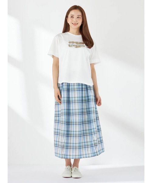 McGREGOR（マックレガー）の「【接触冷感】箔プリントTシャツ（Tシャツ/カットソー・レディース・アイボリー/イエロー/ホワイト/ロイヤルブルー・M/L）」の13枚目の写真