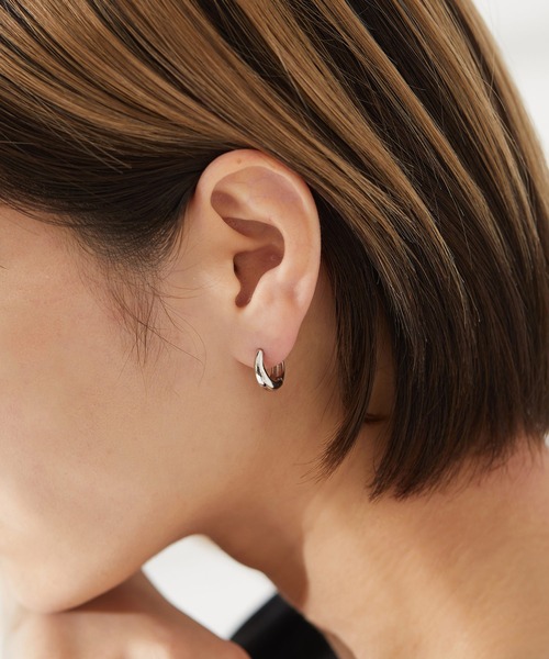 【上品♪】WHISTLES / ディアマンテ オーバル フープ ピアス ビッグオーバルフープピアス｜WOMEN｜250HSB56-544D｜AZUL BY