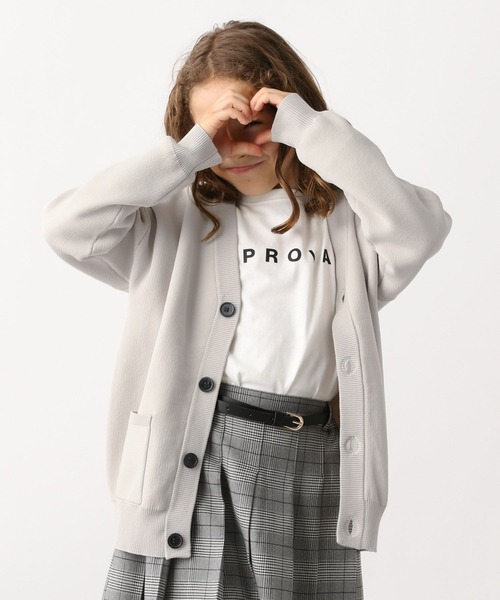 GLOBAL WORK（グローバルワーク）の「リッチライトVカーデ/199988（カーディガン/ボレロ・キッズ・ミント/ブラック/アイボリー/グレー系その他・100cm/110cm/120cm/130cm/140cm/150cm/160cm）」の3枚目の写真