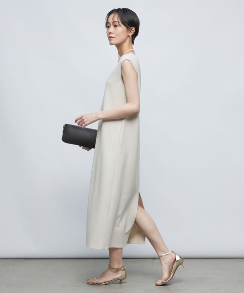 NOLLEY’S Sophi（ノーリーズソフィ）の「カットジョーゼットノースリワンピース（ワンピース・レディース・ネイビー/ベージュ・36/38）」の21枚目の写真