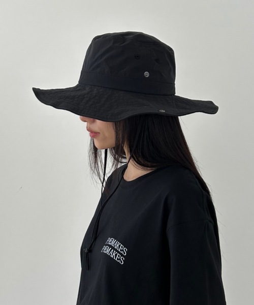 Didot.showroom(ディドット ショールーム)の「ツバ広サファリハット(ハット・レディース・ホワイト/ブラック/ベージュ/カーキ/チャコール・FREE)」の2枚目の写真