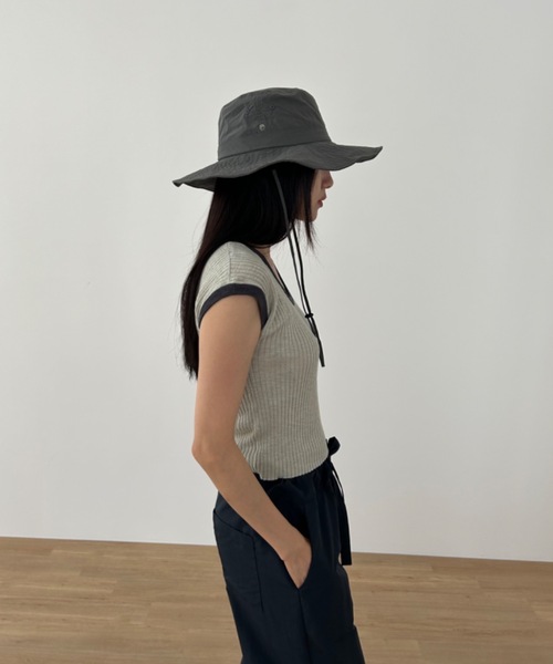 Didot.showroom(ディドット ショールーム)の「ツバ広サファリハット(ハット・レディース・ホワイト/ブラック/ベージュ/カーキ/チャコール・FREE)」の22枚目の写真