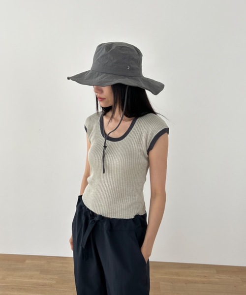 Didot.showroom(ディドット ショールーム)の「ツバ広サファリハット(ハット・レディース・ホワイト/ブラック/ベージュ/カーキ/チャコール・FREE)」の11枚目の写真